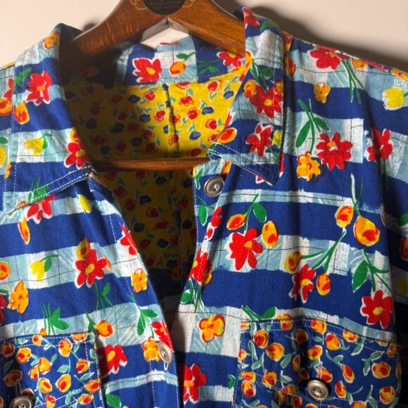 Carole Little Sport Vintage Blouse & Skirt Set Cottage Core Sz Large Skirt - Picture 7 of 13